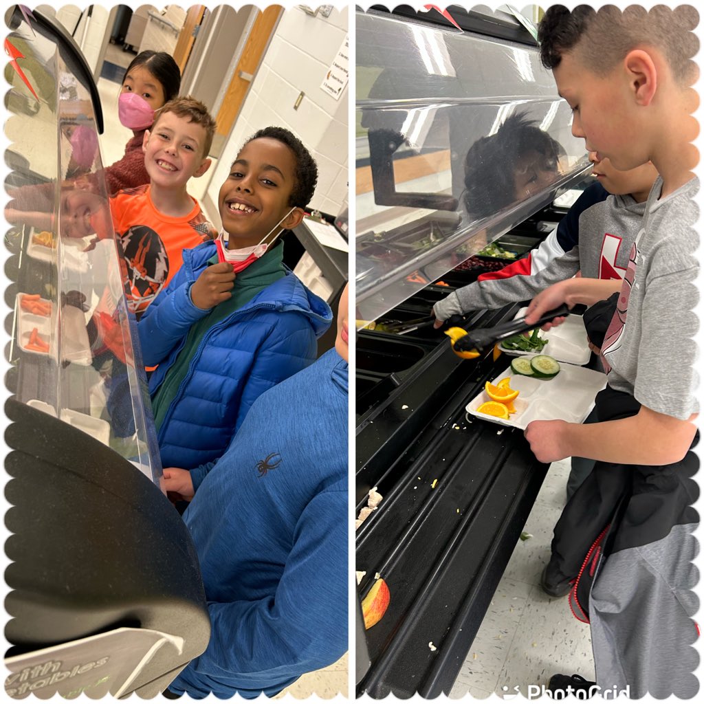 Rave reviews all around for the first day of the salad bar! 🥗