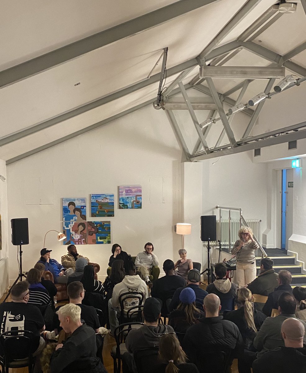 FMC_Ireland's tweet photo. Thank you to everyone who joined last night’s seminar: “Working in the Studio”, hosted by @WeAreSelfMade with panelists Adam Shanahan, Julie McLarnon, Lizzie Fitzpatrick &amp; Simba Bianchi. We hope you enjoyed it as much as we did. 

Read on to find out more about the next one! https://t.co/c0hnu1JDfy