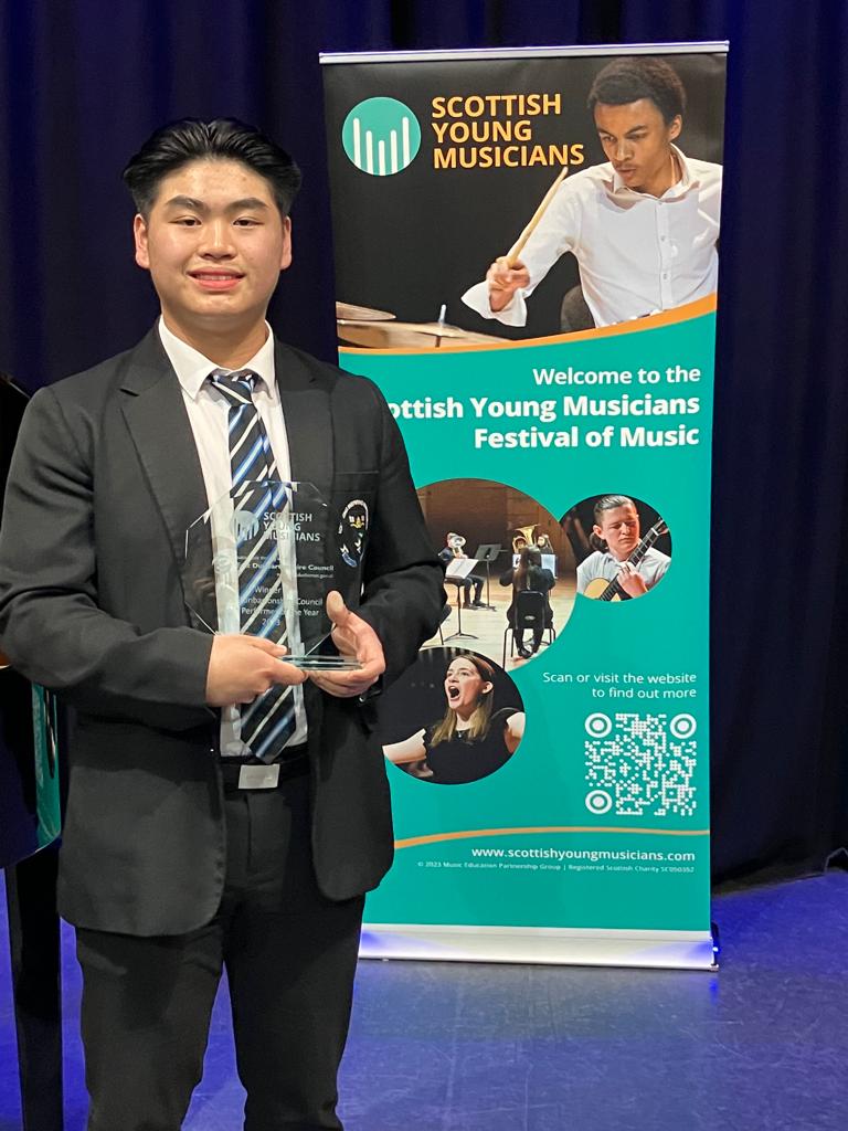 The incredible Jonathan Tong won EDC Scottish Young Musician and will go on to represent his region at the final in May. Congratulations!