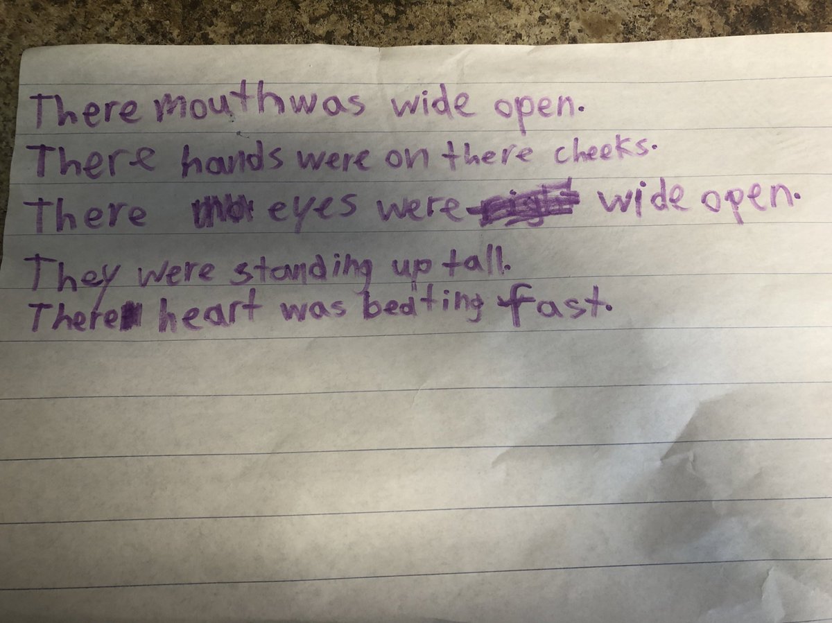 We have been working on “showing, not telling” how a character is feeling, letting the reader visualize and make inferences. Can you infer what emotions these characters are feeling based on our “showing” sentences? <a href="/BracebridgePS/">Bracebridge PS</a>