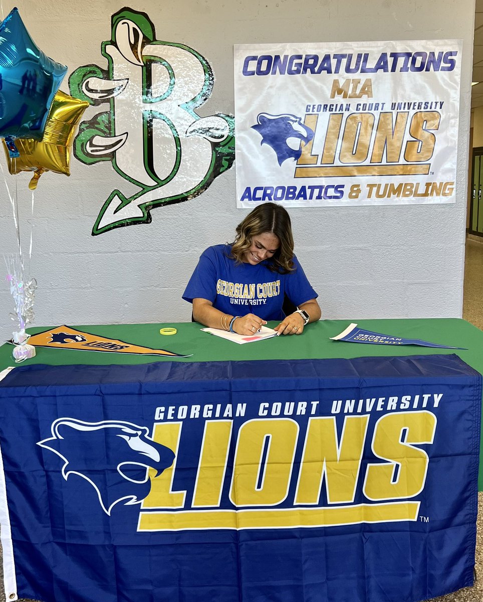 CheerBths's tweet photo. Congratulations to Mia Zdanowicz on signing with the inaugural 2023 Georgian Court University Acrobatics and Tumbling Team. @BTHS_SPORTS @BTHSDragons @GCULions #WeAreBrick #DragonNation 🐲 https://t.co/hXUHOyJbsO