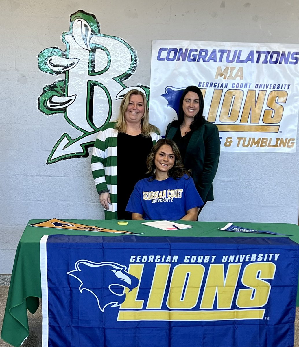 CheerBths's tweet photo. Congratulations to Mia Zdanowicz on signing with the inaugural 2023 Georgian Court University Acrobatics and Tumbling Team. @BTHS_SPORTS @BTHSDragons @GCULions #WeAreBrick #DragonNation 🐲 https://t.co/hXUHOyJbsO