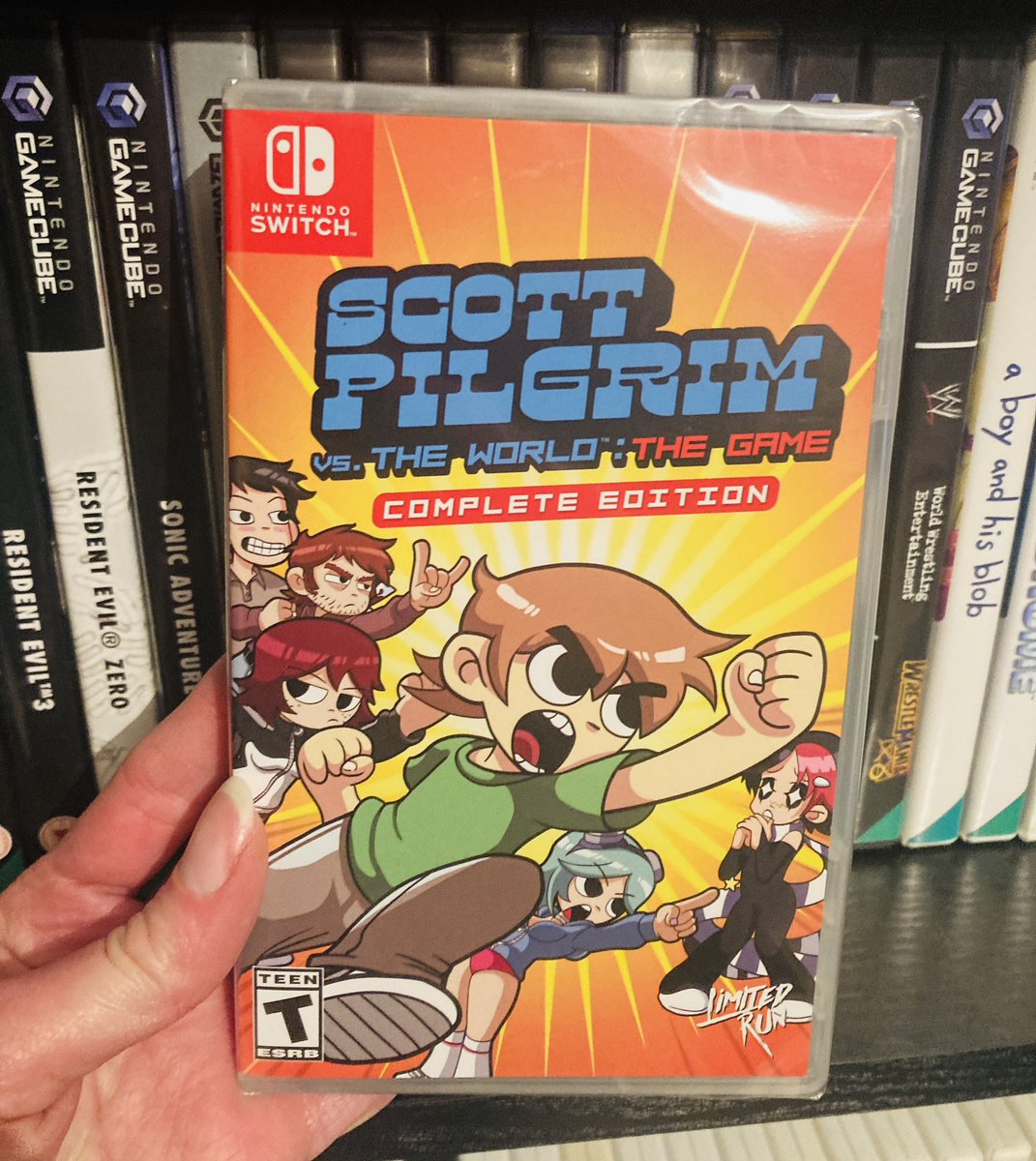 Just got Scott Pilgrim Limited Run Best Buy version on Switch from America. Very awkward to procure over here in the UK! #Nintendo #Switch #bestbuy