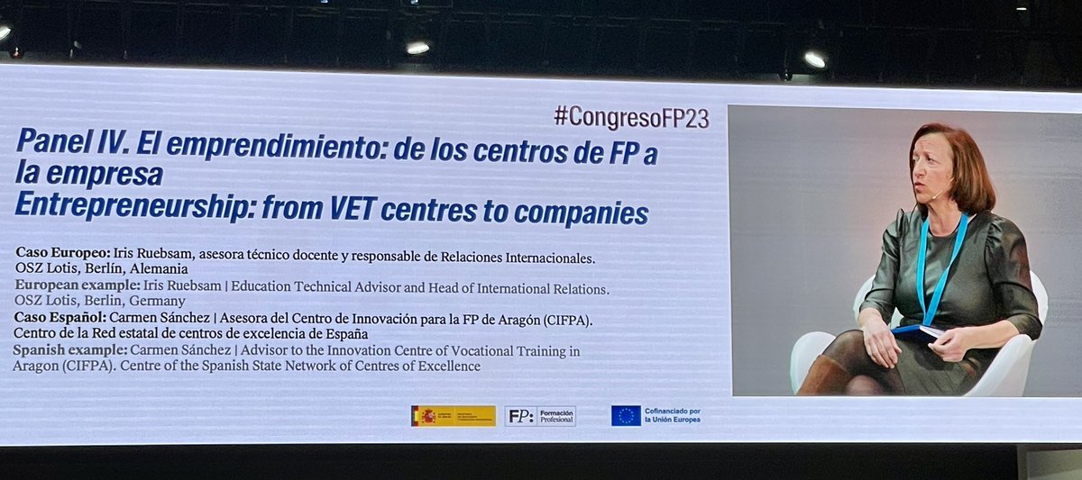 LuisCMata1's tweet photo. #CongresoFP23 ¿Se puede enseñar a emprender en FP? Se debe hacer https://t.co/77JAhwWJuw