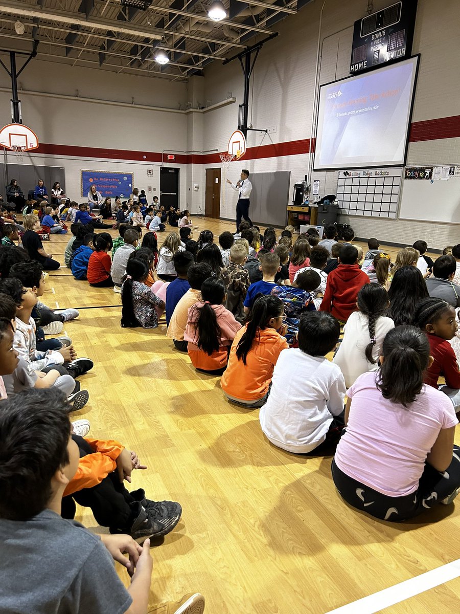 mrs_decker20's tweet image. Learning about weather safety today with @kmbc news!