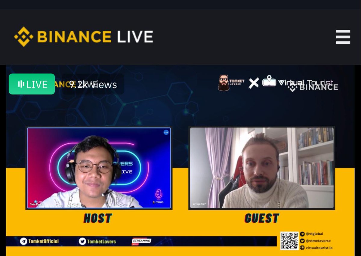 vtmetaverse's tweet photo. 💥More than 9 thousand people watched our AMA event👀🥳

Thank you very much for your great interest in the AMA held by @TomketLovers and our co-founder @altugisler👊💜 https://t.co/bJeRjA0Avp