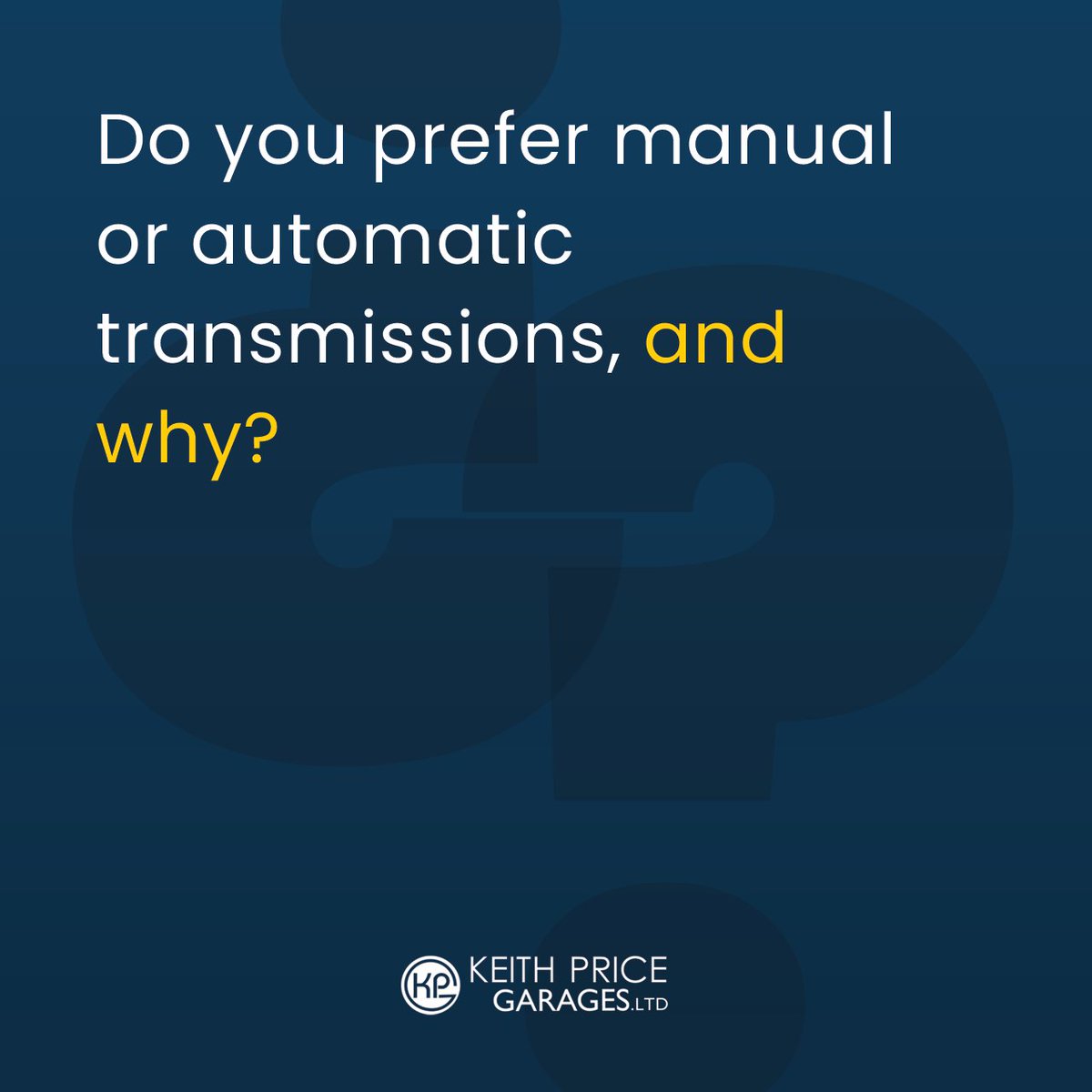 KPGSubaru's tweet image. 🚦🚘 Do you prefer manual or automatic transmissions, and why? 

Let&apos;s start a friendly debate in the comments! #TransmissionDebate #ManualVsAutomatic 

#KPG | Keith Price Garages