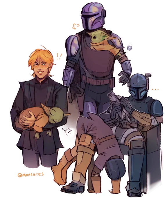 inefficient baby holding #TheMandalorian 