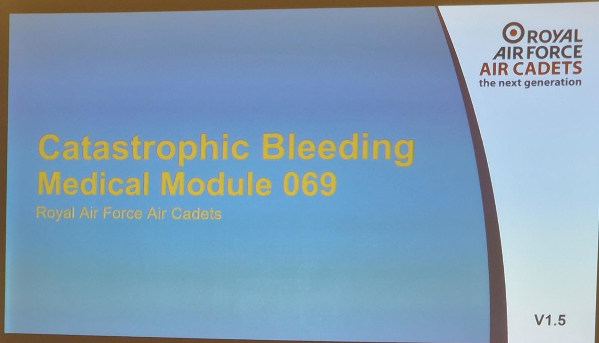 Great weekend delivering the SA(K)(17) Qual to RAFAC, CCF and ACF adult volunteers. We also delivered the new Cat Haemorrhage training along side the course to the team and students. <a href="/aircadetslaser/">Air Cadets LaSER</a>