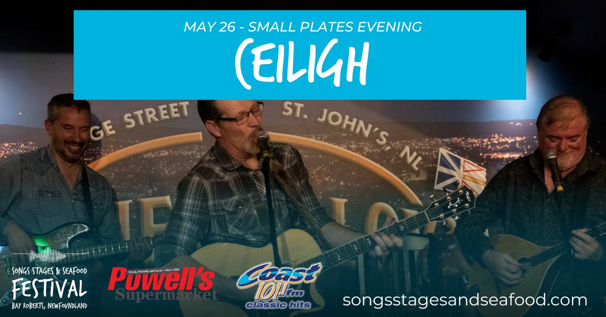 Songs, Stages & Seafood Festival (@sssbayroberts) on Twitter photo π£ ENTERTAINMENT ANNOUNCEMENT! π£
πΆ Ceiligh is headlining "Small Plates Evening" on May 26!
ποΈ Grab your tickets here: eventbrite.ca/e/small-platesβ¦
#SongsStagesSeafood <a href="/coast1011/">Coast 101.1</a> π£ ENTERTAINMENT ANNOUNCEMENT! π£
πΆ Ceiligh is headlining "Small Plates Evening" on May 26!
ποΈ Grab your tickets here: eventbrite.ca/e/small-platesβ¦
#SongsStagesSeafood <a href="/coast1011/">Coast 101.1</a>
