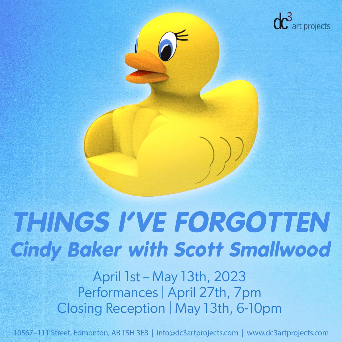 Currently installing Things I’ve Forgotten, a playful exploration of some of the dreams collected over decades by artist Cindy Baker. An 8 channel sound piece by Scott Smallwood accompanies the psychoemotional journey. Apr 27 evening performances and closing reception May 13.