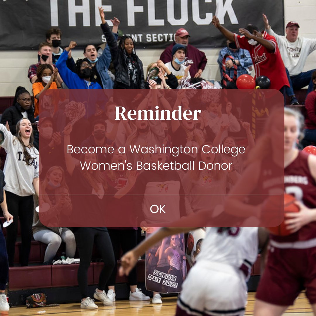 ‼️Shore Strong has started‼️

Become a Washington College Women's Basketball donor today! We are extremely thankful for any and all donations!❤️

Link is in our bio

#Family #ShoreStrong