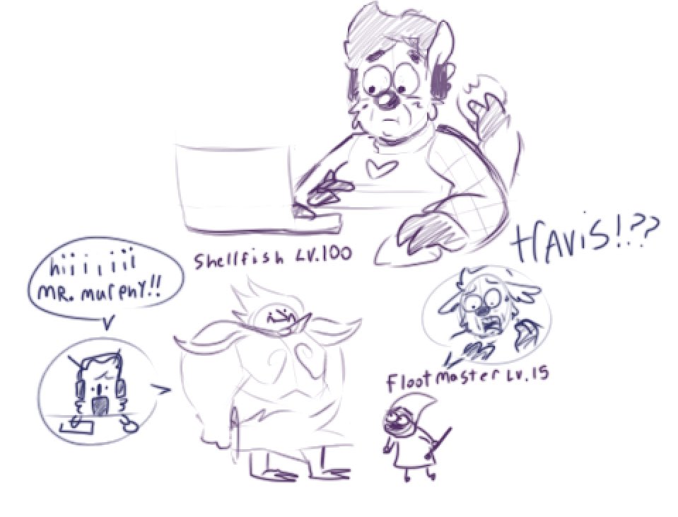 Tom and Chris doodles!! Tom (the blue one) is Olivia and Travis’s music teacher. He also gives them life advice sometimes