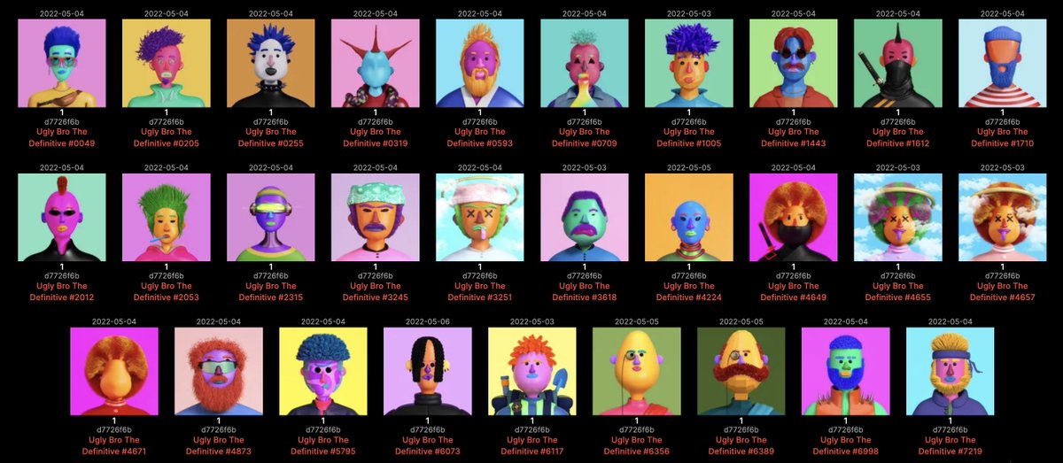 NFTHallouminati's tweet photo. It's hard trying to pick my favourite @UglybrosNFT but I dig on the punk/goth ones. https://t.co/tyJbMw7Cb8