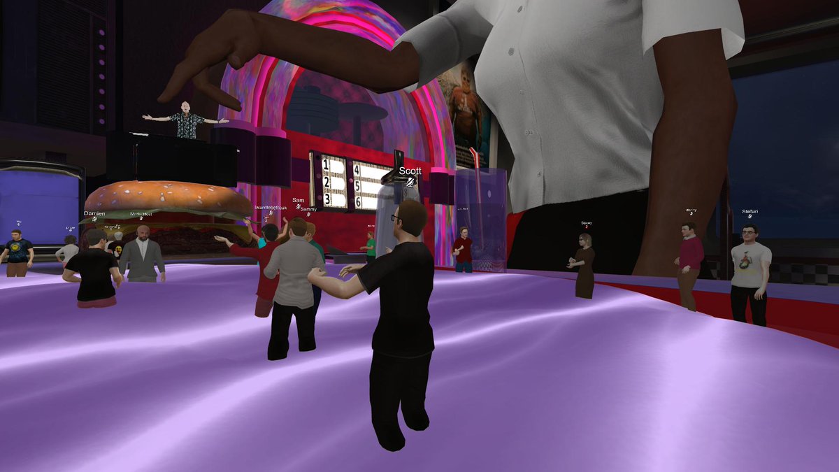 Spend this morning at a virtual <a href="/FatboySlim/">Fatboy Slim</a> gig hanging out with <a href="/walken20/">Christopher Walken</a> Very trippy!
Well done to all the team at <a href="/engage_xr/">ENGAGE XR Holdings PLC</a>