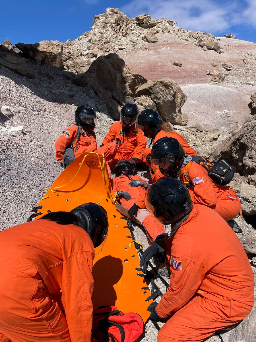 Crew 278 @ucboulder performed an EVA mission today conducting standard medical practices several kilometers from our #MDRS facility in southern Utah. More updates to follow. #stem #marsanalog #analogastronauts #education #utah #science