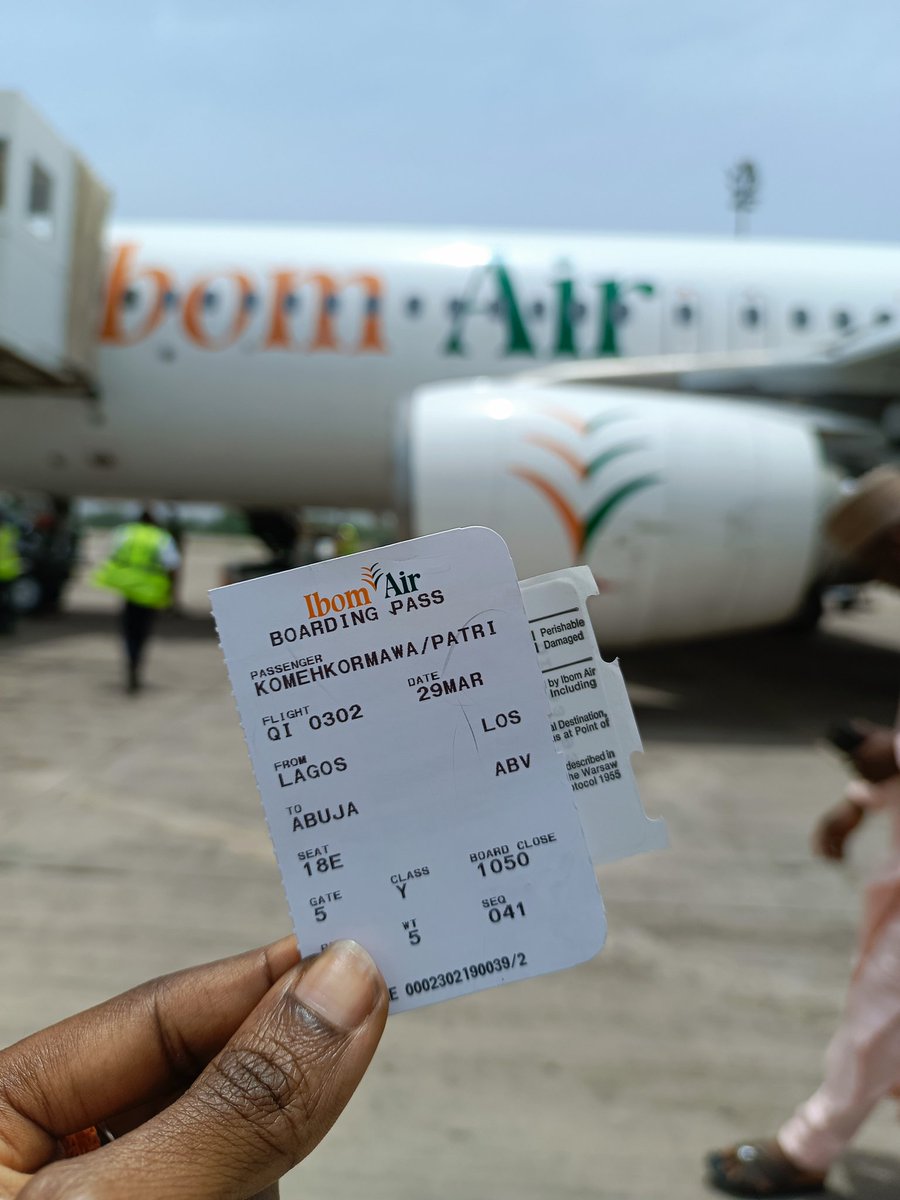 Komeh86's tweet photo. Completed my first ever trip with @ibomairlines yesterday from #Lagos , had heard great things about the airline such as punctual departure....we didn't get the punctual departure but happy either way, maybe next trip. 
Happy to be back #Abuja.
#frequentflyer #sky #ibomair https://t.co/ReRKbj6sVS