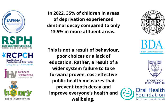 iHV joins 8 leading healthcare organisations calling for the Government to act urgently to reverse increasing inequality in children’s oral health. bit.ly/3nw8zqW #HealthVisiting