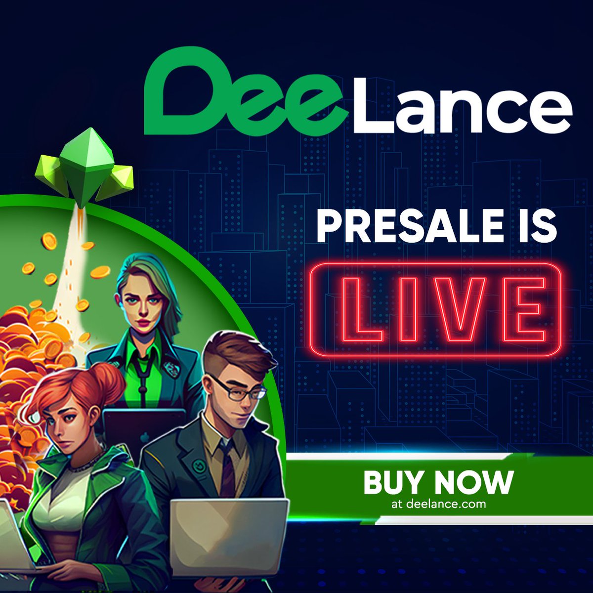 deelance_com's tweet photo. Ready to join the freelancing revolution? 

DeeLance Presale is now live! 

Get in early and secure your $DLANCE tokens today. 🚀 

🔈Visit https://t.co/dVfIryjqfA to invest in the future 

#DeeLance #Web3 #presale #crypto https://t.co/q8MTWDhbFw