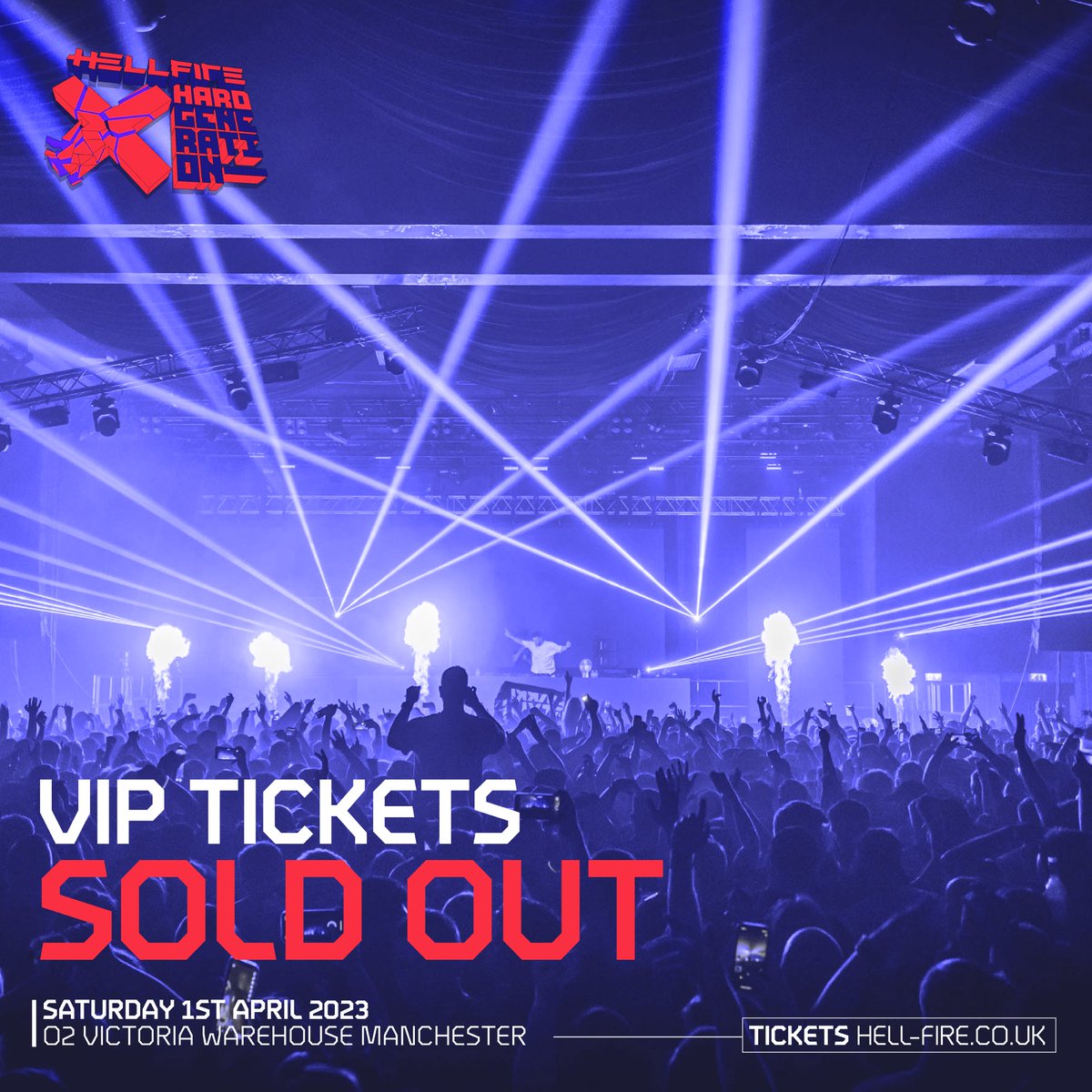 VIP TICKETS ARE SOLD OUT! 👏

General sale is not far behind ⚡️ 

Time is running out, last chance to grab your tickets⌛️

hell-fire.co.uk