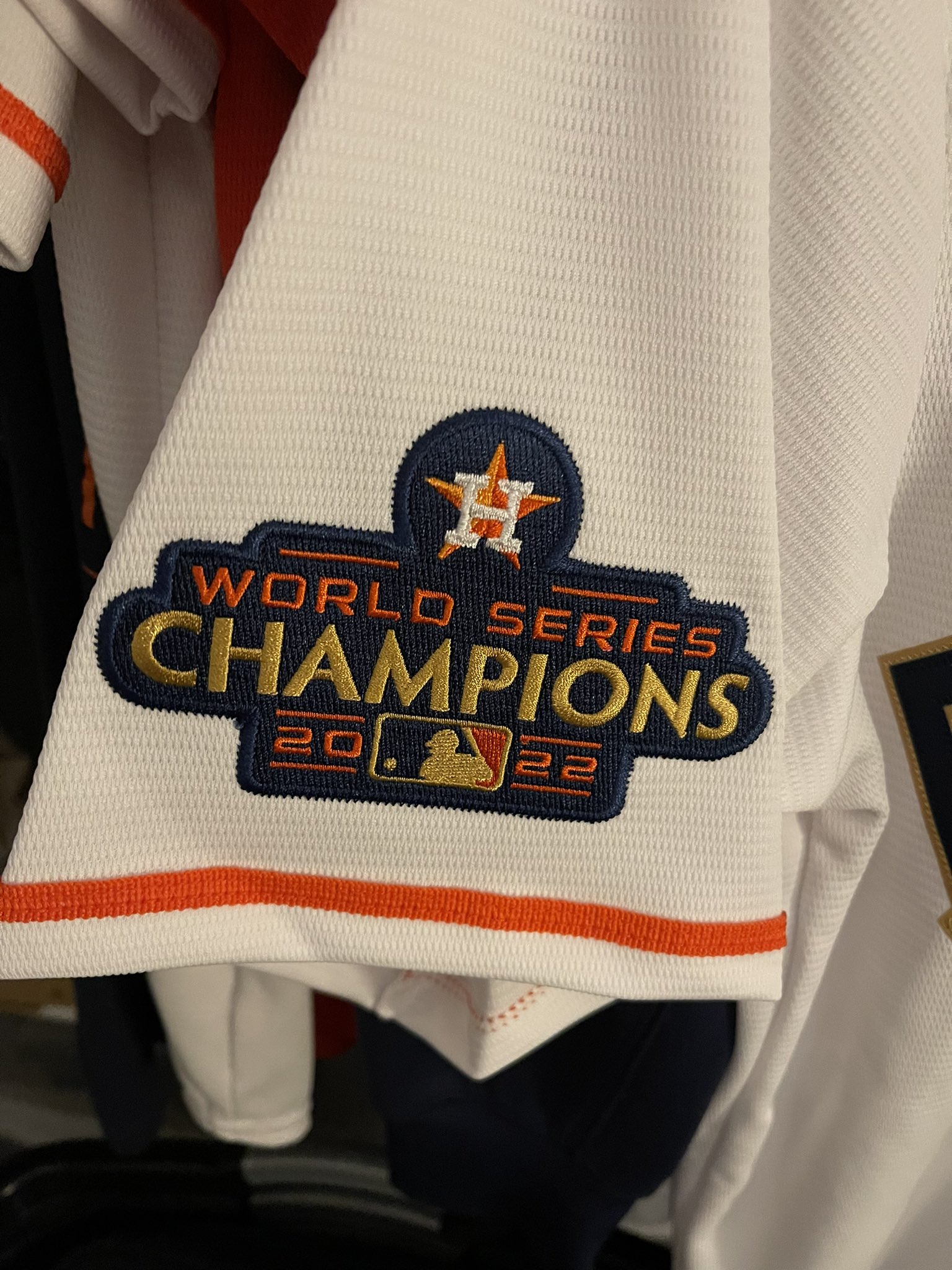 Houston Astros GOLD World Series 2022 Champions PATCH Champions Jersey Patch