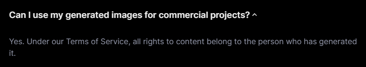 DattKatzdroid's tweet photo. @Herbert_Why @SmallStreamersC @TwitchDE Neither a native speaker nor can I give legal advice. So to clarify: you can Use AI generated Stuff however you please.
This is from the FAQ of https://t.co/dcqp9Dl0zu https://t.co/zClgVwYOoD