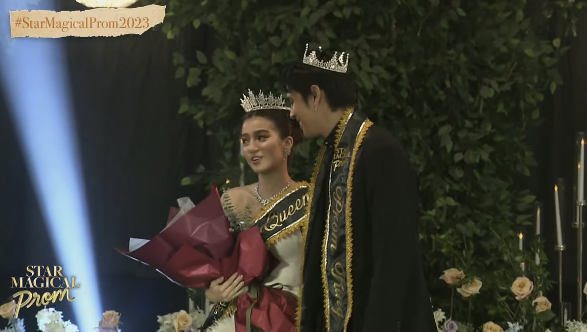 kowalerts's tweet photo. We have our king and queen! 👑👑

New Gen Phenomenal Loveteam #DonBelle was crowned Prom King and Queen for the #StarMagicalProm2023 
#StarMagicalProm https://t.co/jaXbaJIvgm