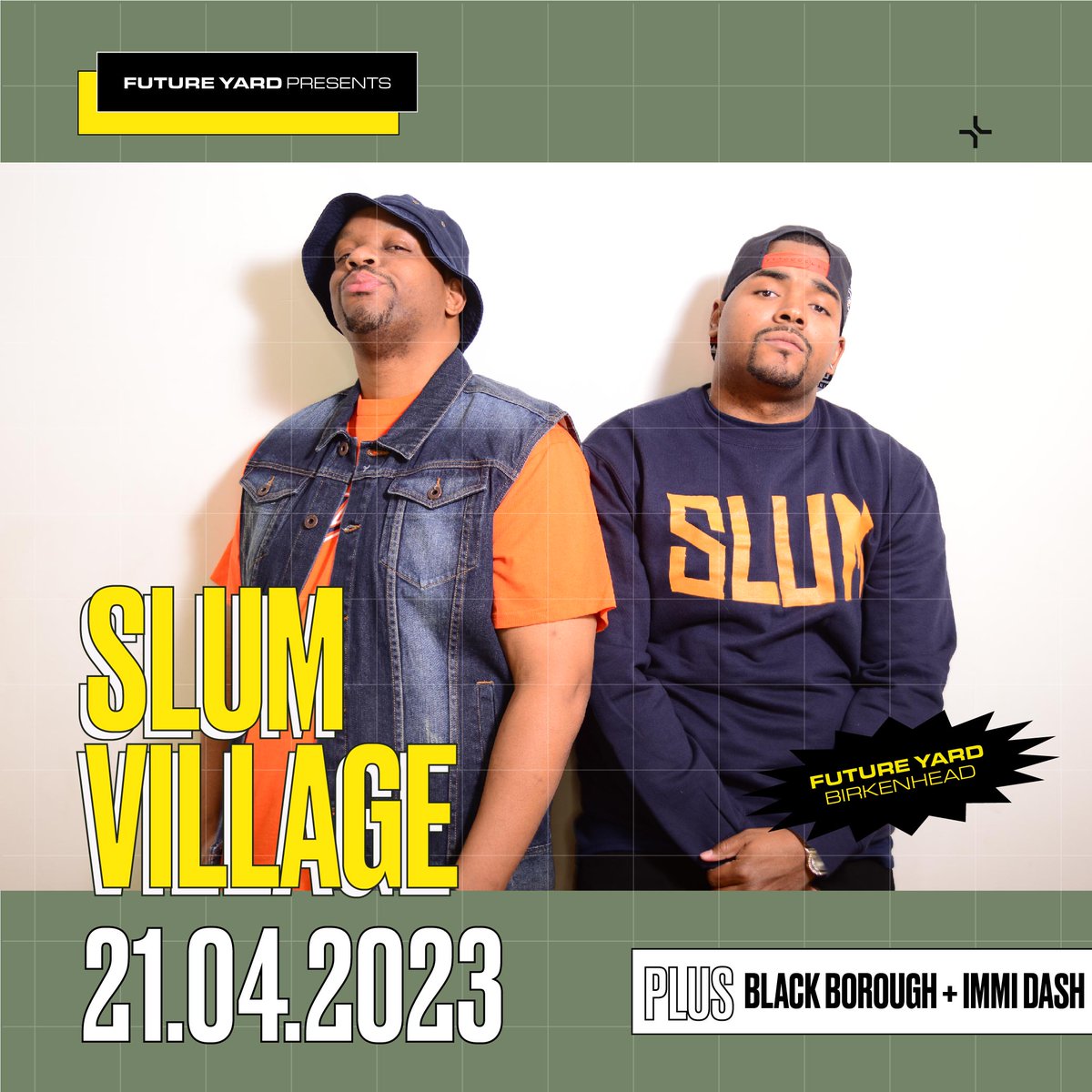 SUPPORTS Detroit hip-hop legends @slumvillage stop by Birkenhead in just a matter of weeks and we're happy to announce support on the night will come from local supergroup @blkborough + contemporary R&B singer-songwriter @ImmiDash. Tickets ⇨ bit.ly/slumvillFY