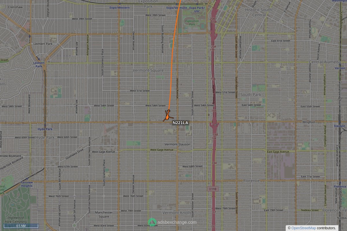 Police Overhead on Twitter "LAPD N221LA (AS50) was spotted near
