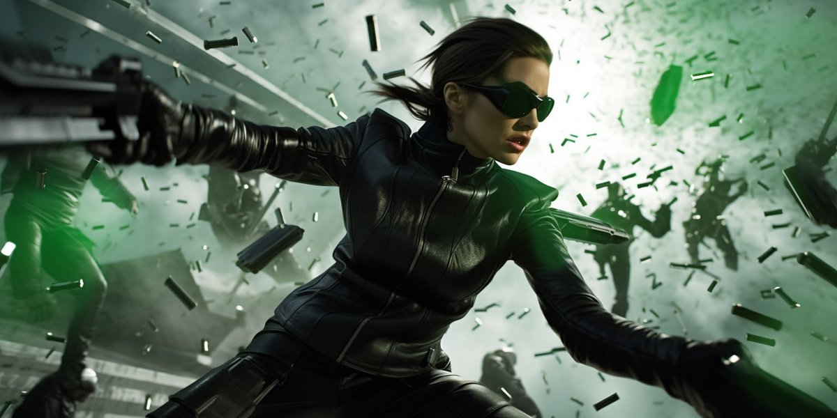 tribane86's tweet photo. The Matrix inspired Midjourney action scenes! #midjourney #thematrix #aiactionscenes #cinematicmidjourney https://t.co/z4DPmxW5rV