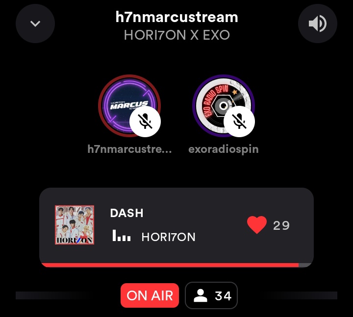 marcusstream_'s tweet photo. It’s a wrap! Thank you to all HORI7ON fans and EXO-Ls who joined us on @STATIONHEAD for the #HORI7ONxEXO streaming party. Thank you @EXORADIOSPIN for accepting our invitation. We look forward to having a streaming collaboration with you again soon. 💜💙 https://t.co/qjAvbujdkY