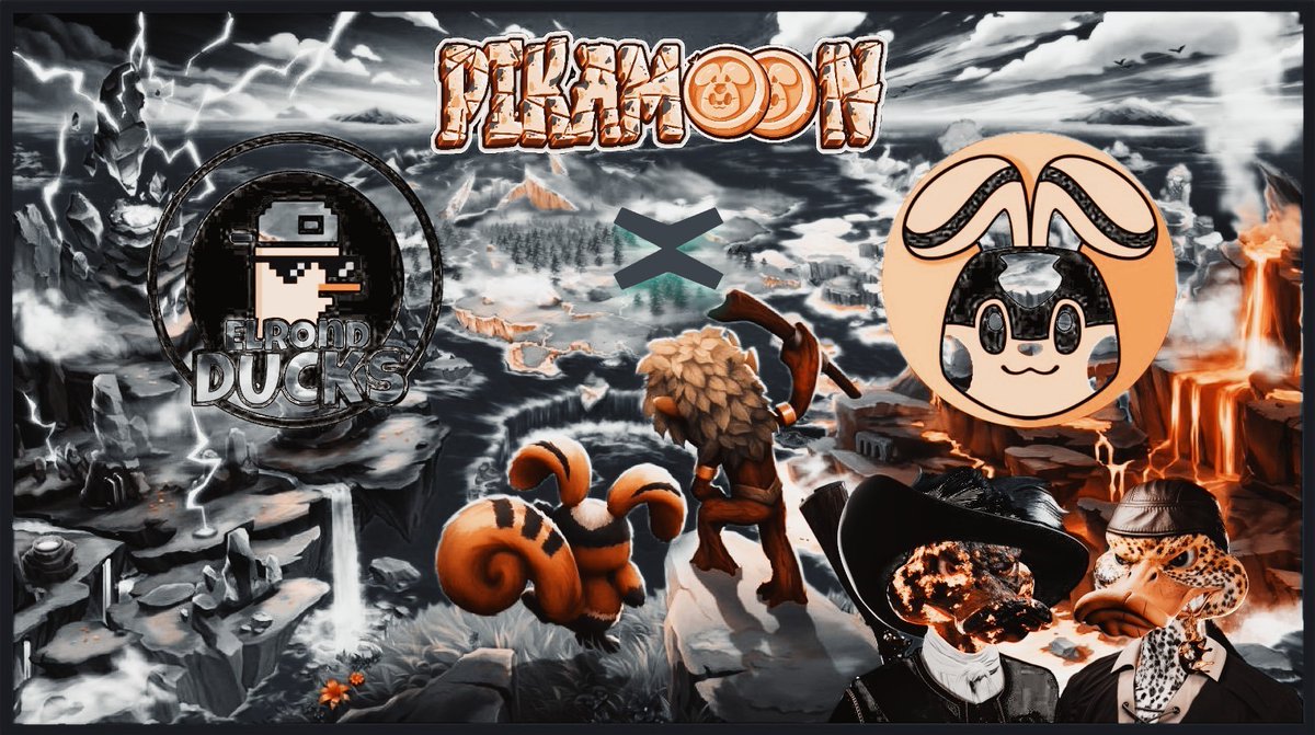 ElrondDucks's tweet photo. Pikamoon x Elrondducks Partnership 🤜🤛

10x Salty Ducks &amp; 5 WL Spots #Giveaway 

🌈RT &amp; Comment to enter!
🌈Follow @PikaMoonCoin and @Elrondducks 

Learn more about $PIKA ⬇️🧵 https://t.co/Xed39RtQ5S