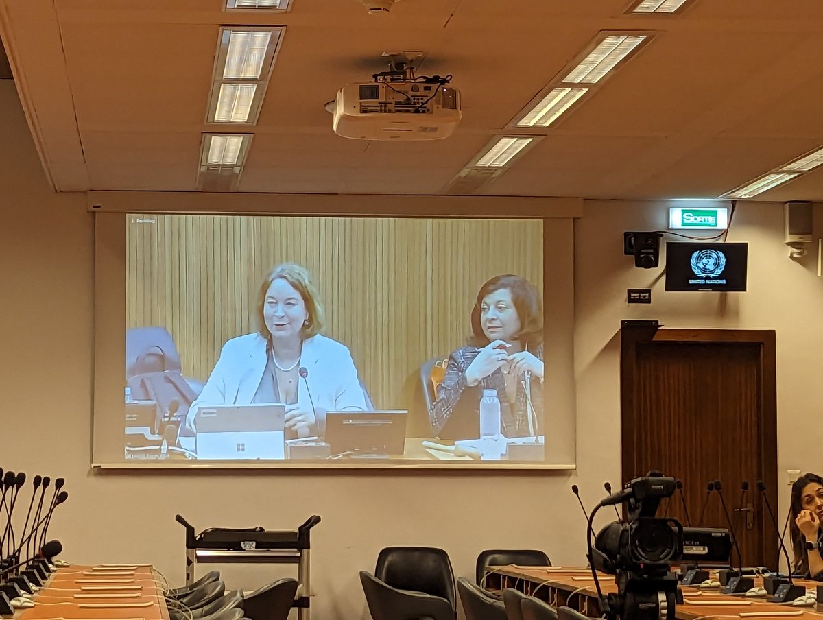 DorotaNofska's tweet photo. Honoured and proud to present the interinstitutional EU accreditation at the #UNOG with my colleagues from the EP @CathyPe1971 and the Court of Justice. Inspired by @ramunasc and the dedicated team of @UNOG interpreters! #EUinterpreters #EPinterpreters https://t.co/g0Ha0cIEl8