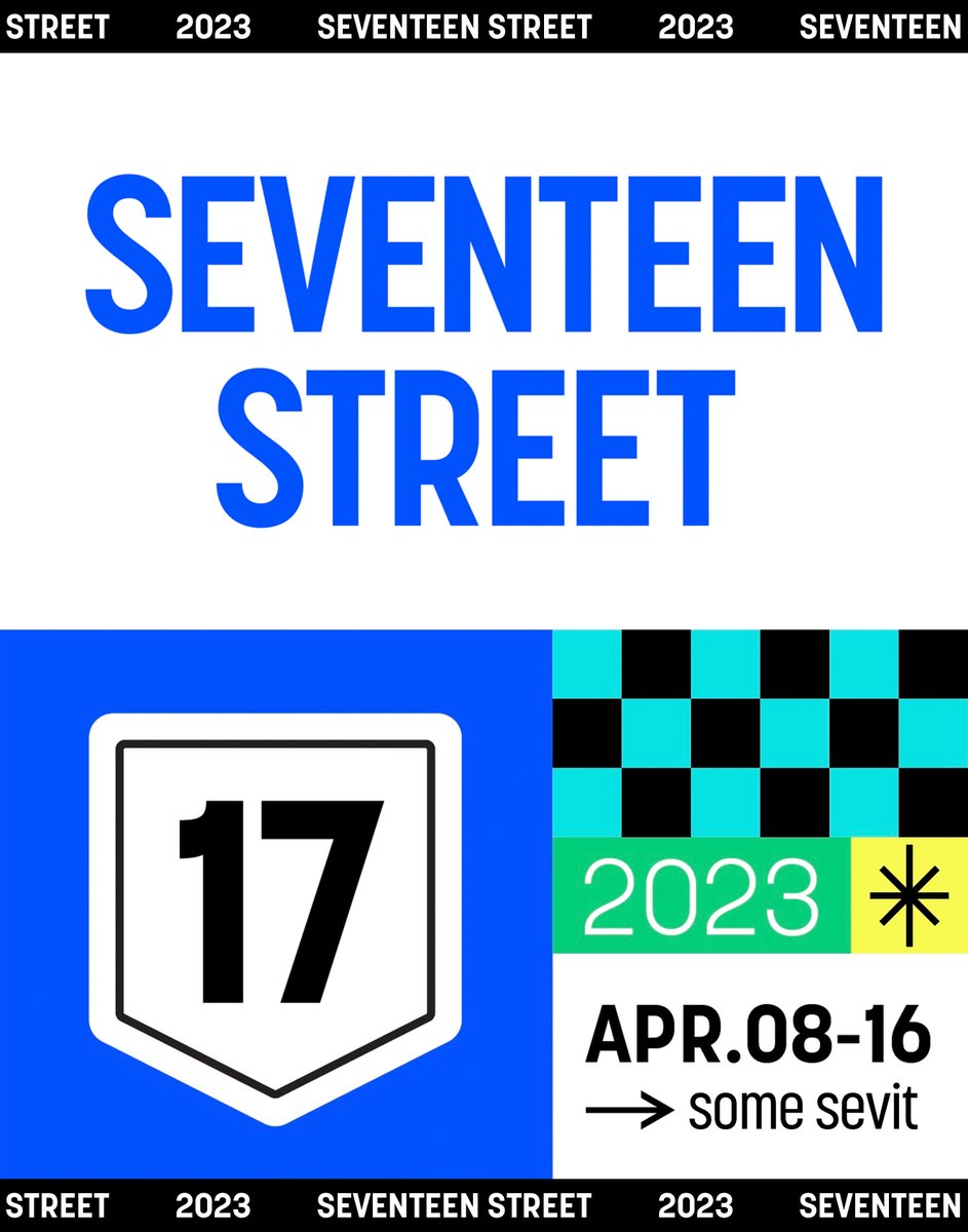 Welcome to 𝐒𝐄𝐕𝐄𝐍𝐓𝐄𝐄𝐍 𝐒𝐓𝐑𝐄𝐄𝐓 💎

📅  2023.04.08 (토) ~ 2023.04.16 (일)
📍 서울특별시 반포 한강공원 세빛섬 (some sevit, Seoul)

#SEVENTEEN #세븐틴
#세븐틴스트리트 #SVTstreet