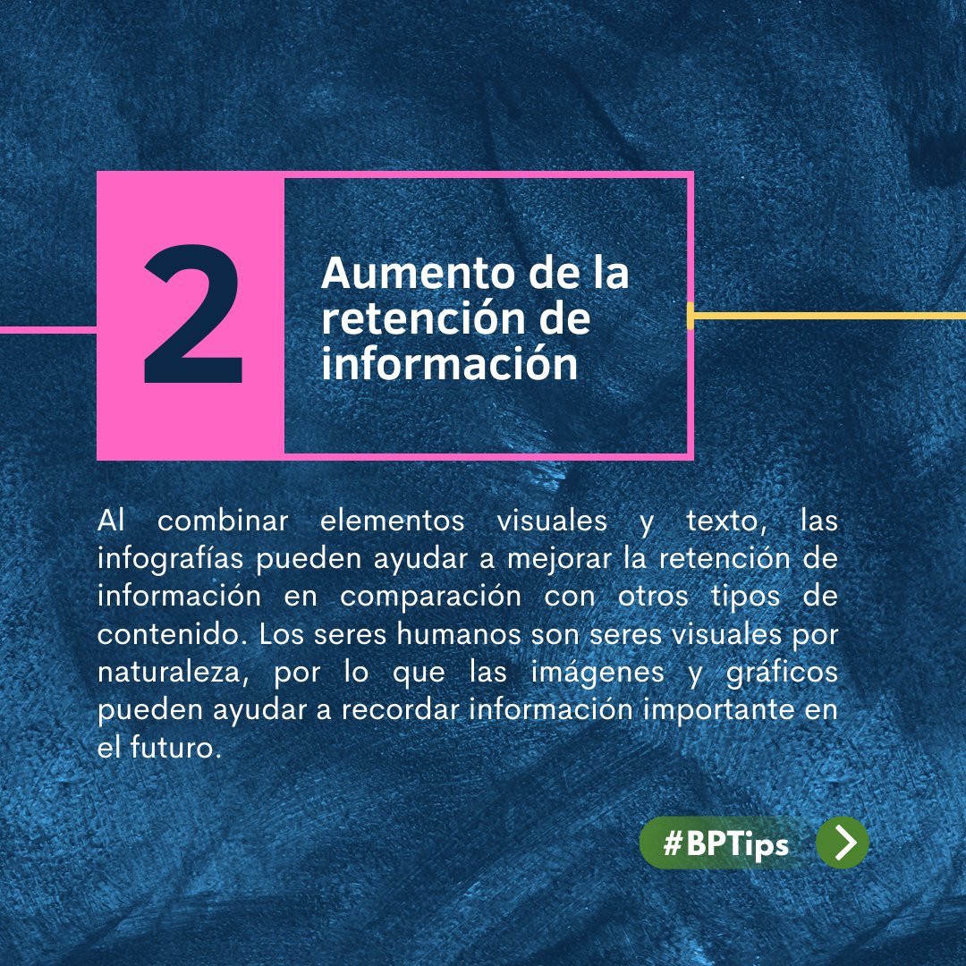 BP_latam's tweet photo. ¿Quieres mejorar tus estrategias de Marketing B2B y destacar frente a tu competencia? ¡Entonces, necesitas incorporar infografías en tus contenidos! ¿Por qué? Porque las infografías son visuales, fáciles de entender y atractivas para tu audiencia. https://t.co/7N9Q89QBTb
