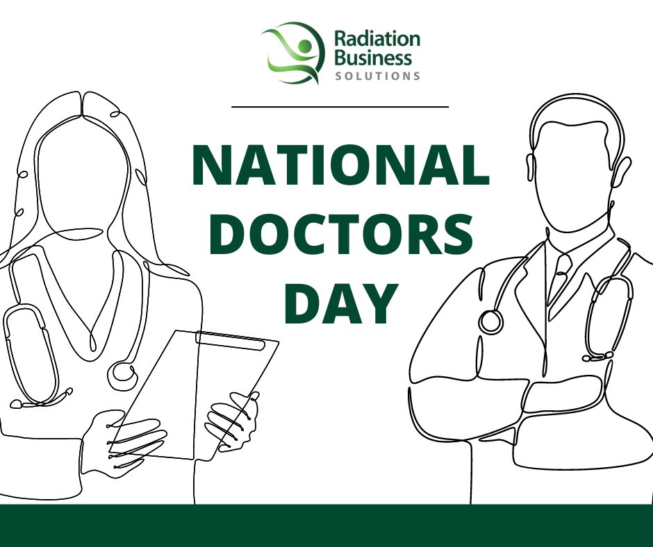 Happy National Doctors Day! Today we celebrate not only all of the amazing doctors we get to work with here at Radiation Business Solutions, but all of the doctors around the world that work tirelessly keep us healthy.

Thank you for all you do, doctors! 💚