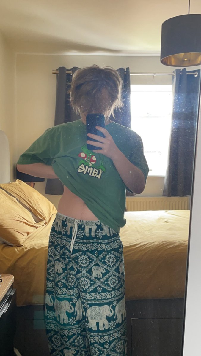 aidanurky's tweet photo. im just a lil guy in cool trousers https://t.co/Sl0vWMBlr1