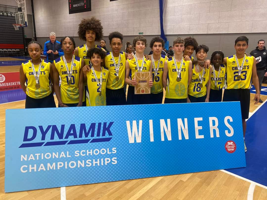 christs_school's tweet photo. The BEST U14 School Basketball Team in the COUNTRY!!!!

#basketballengland #englandbasketball #knightsbasketball #DynamikNationalSchoolsFinal #togetherwearebasketball https://t.co/FumZqBKzlN