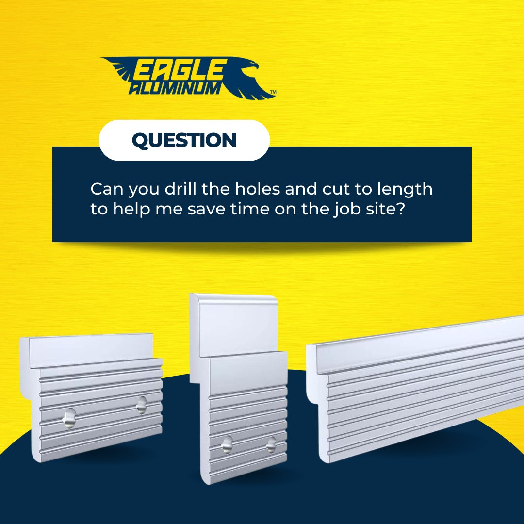 EagleAluminum's tweet photo. Our Z Clips and Z Rails are so versatile, you can choose from punched or unpunched varieties and even get custom hole sizes and patterns for your project! ๐ฆ
#ZClips #ZRails #EagleAluminum https://t.co/6ei28zFN9w