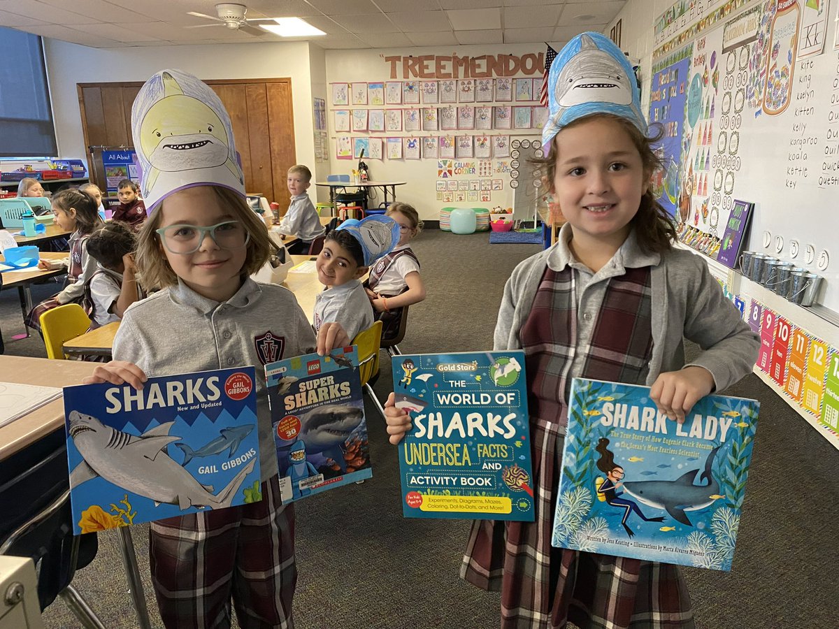 IWAonline's tweet photo. SHARKTASTIC learning with @sharkladyuk for @Sharks4Kids as our kindergarten students explore these amazing creatures and inquire all sorts of things! #research is #stem learning! https://t.co/xGpcZPEy8K