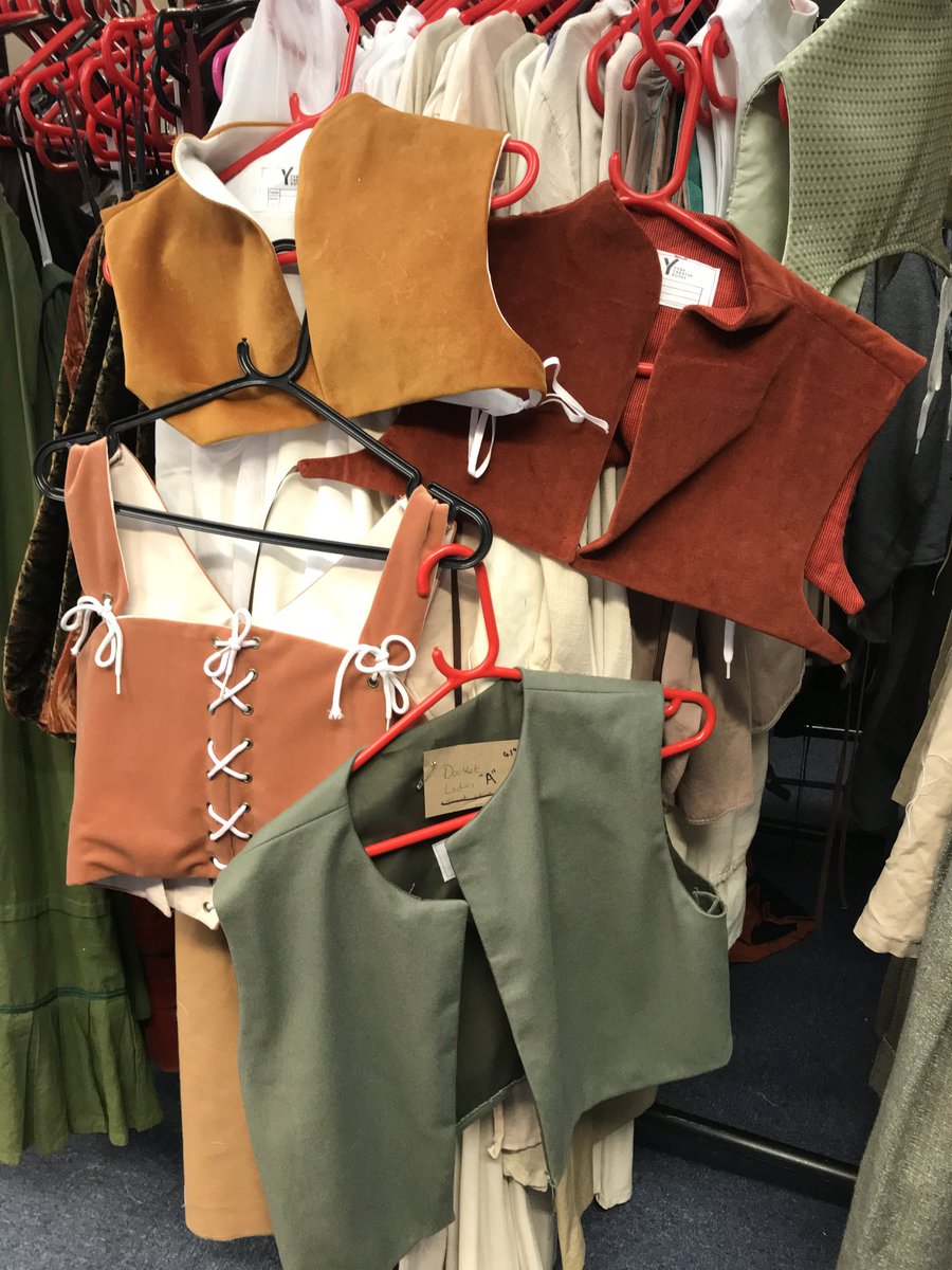 JanethullJanet's tweet photo. #sovereign costumes ⁦@YorkTheatre⁩ are well on their way now. Partlets and corsets beautifully sewn by our volunteers https://t.co/up2sn6REfk
