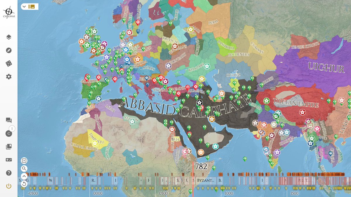 @willpooley Another incredible mapping resource is <a href="/Chronasorg/">Chronas</a> . It’s a historical atlas based on Wikipedia data depicting historical boundaries and corresponding historical data on an infinite timeline.