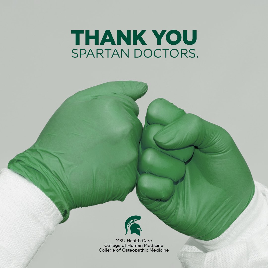 Happy #DoctorsDay to the extraordinary physicians in our MSU community and around the world. Thank you for your endless compassion and dedication to caring for your patients. 💚