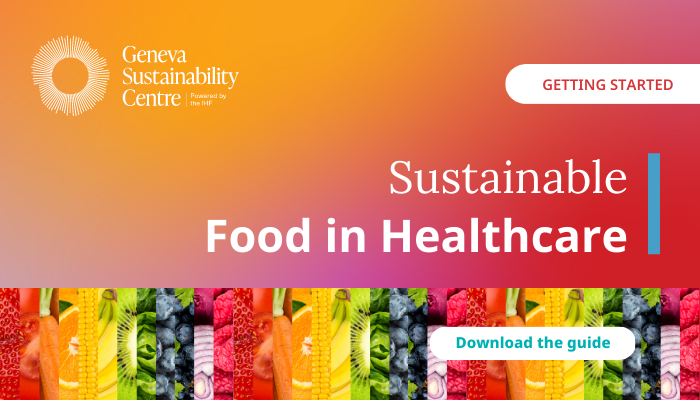 SustainGVA's tweet photo. Just published: our free guide for sustainable #FoodPractices in healthcare 🥗
#Hospitals and #healthcare institutions are a perfect point of intervention for #sustainability.
Download our free guide:
📩 https://t.co/LeS8RuQPxM
#SustainabilityAtIHF #HealthyFood #GreenHospital https://t.co/EF6gUEFW2k