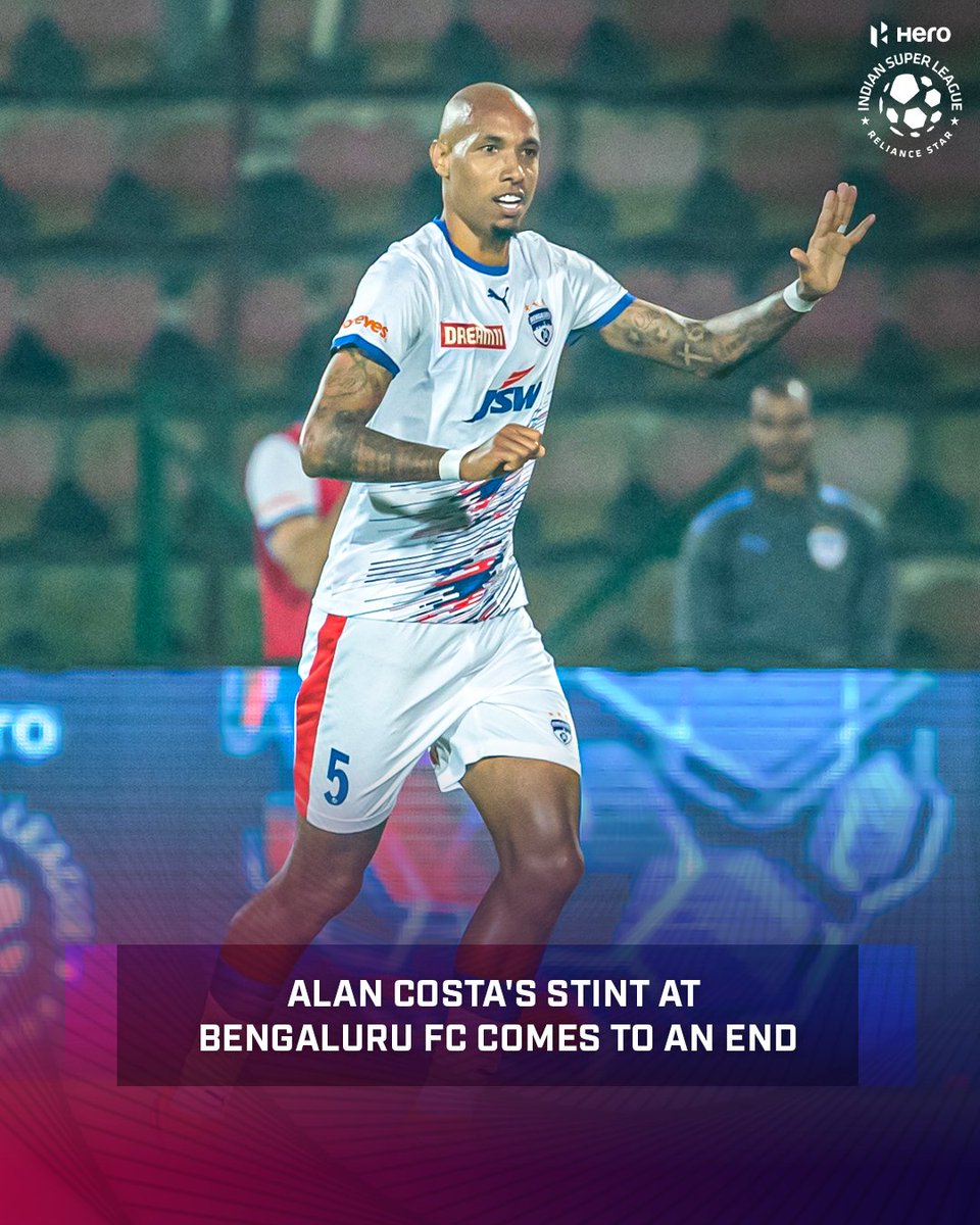 IndSuperLeague's tweet photo. The 🇧🇷 defender #AlanCosta has parted ways with @bengalurufc! (1/2)
#HeroISL #LetsFootball #BengaluruFC https://t.co/jkxzHAd7eB