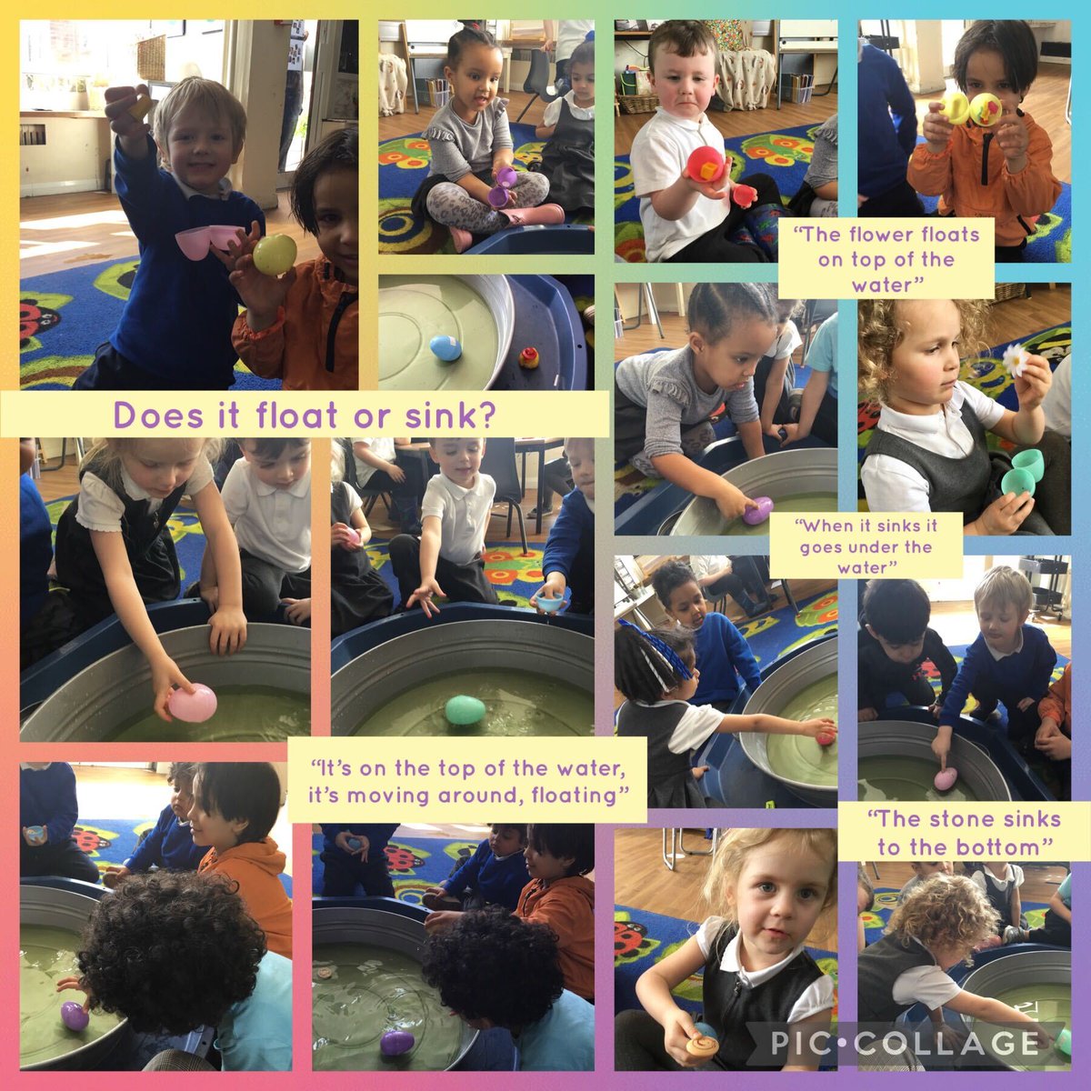 NurserySilas's tweet photo. Nursery have been exploring what items float and sink in the eggs 🥚🐰🌊 #floatingandsinking @stsilasschool @RainbowEduMAT https://t.co/kEhkapSBSI