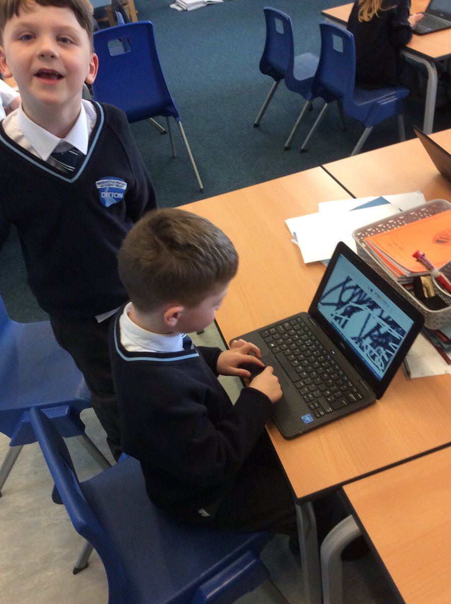 ditton_ps's tweet image. Year 1 really enjoyed their computing lesson today. They explored the paint program and the tools they could use within it. They were able to explain what they did and create pictures of themselves. #DittonPrimaryComputing