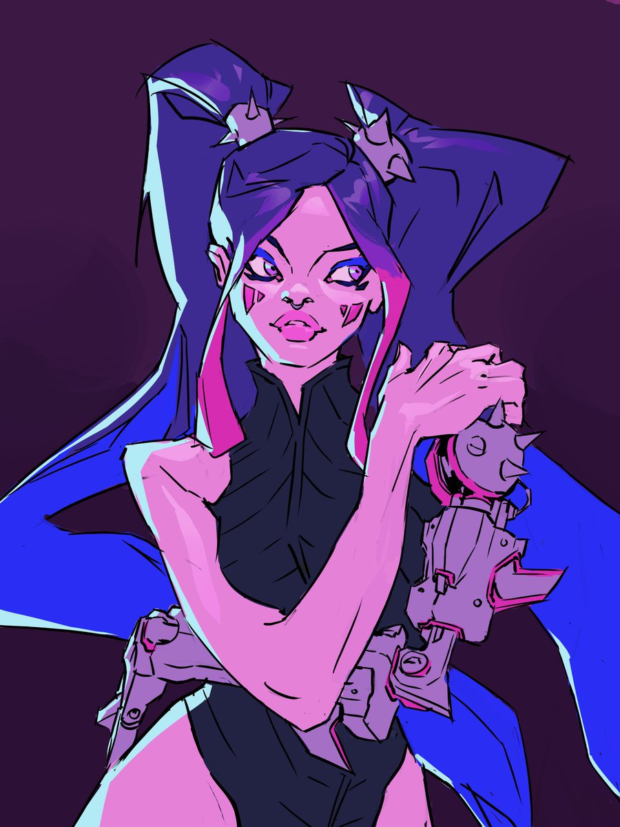 the v in varya stands for vendetta #originalcharacter #cyberpunk