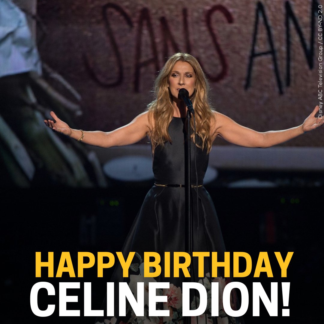 Happy birthday Celine Dion, she turns 55 today! 

What is your favorite Celine Dion song? 