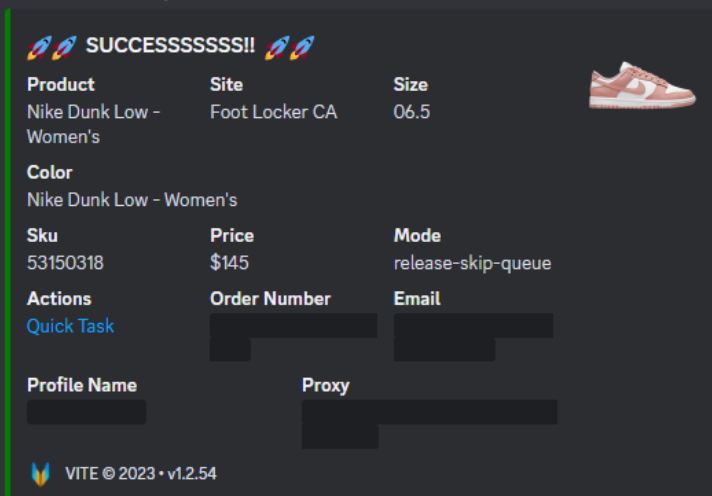 Nike Dunk Low Rose Whisper🌹🍽️ 🤖: @MagnetAIO @ViteBots 🏆: @TheNorthCop @duvalcookgroup1 @thearcsociety ⭐️: @ZenuProxies @DonutProxies @speedyhub_proxy Use code 'kixcazenu35' for 35% off Zenu Products 🎰: All pairs secured for @kix_aco